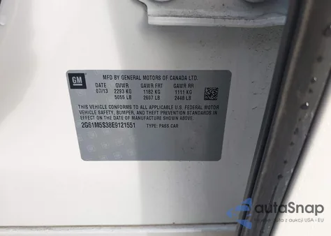 2014 Cadillac Xts Luxury z USA, uszkodzony, nr VIN 2G61M5S38E9121551